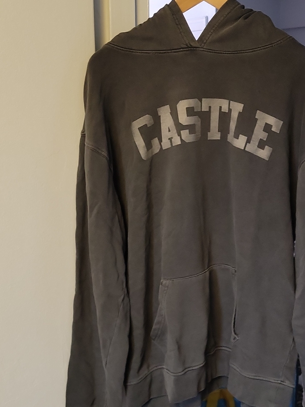 CASTLE Olive Crewneck Hooded Sweater for Men